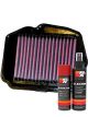 K&N Air Filter HA-1202 + Aerosol Recharge Kit