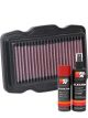 K&N Air Filter HA-1215 + Aerosol Recharge Kit