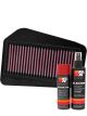 K&N Air Filter HA-1502 + Aerosol Recharge Kit
