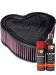 K&N Air Filter HA-1802 + Aerosol Recharge Kit
