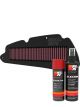 K&N Air Filter HA-3521 + Aerosol Recharge Kit