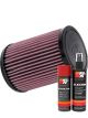 K&N Air Filter HA-6098 + Aerosol Recharge Kit