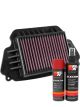 K&N Air Filter HA-6414 + Aerosol Recharge Kit