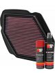 K&N Air Filter HA-6708 + Aerosol Recharge Kit