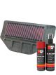 K&N Air Filter HA-9200 + Aerosol Recharge Kit