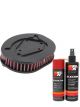 K&N Air Filter HD-1212 + Aerosol Recharge Kit