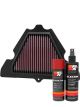 K&N Air Filter KA-1010 + Aerosol Recharge Kit
