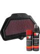 K&N Air Filter KA-1016 + Aerosol Recharge Kit