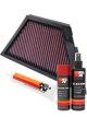 K&N Air Filter KA-1406 + Aerosol Recharge Kit