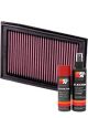 K&N Air Filter KA-2508 + Aerosol Recharge Kit