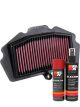 K&N Air Filter KA-4018 + Aerosol Recharge Kit