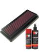 K&N Air Filter KA-6005 + Aerosol Recharge Kit