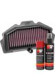 K&N Air Filter KA-6415 + Aerosol Recharge Kit