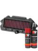 K&N Air Filter KA-6512 + Aerosol Recharge Kit