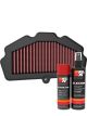 K&N Air Filter KA-6517 + Aerosol Recharge Kit