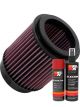K&N Air Filter KA-7508 + Aerosol Recharge Kit