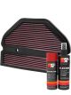 K&N Air Filter KA-7596 + Aerosol Recharge Kit