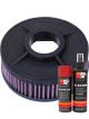 K&N Air Filter KA-8095 + Aerosol Recharge Kit