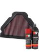 K&N Air Filter KA-9098 + Aerosol Recharge Kit