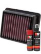 K&N Air Filter KT-1211 + Aerosol Recharge Kit