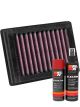 K&N Air Filter MG-0001 + Aerosol Recharge Kit