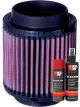 K&N Air Filter PL-1004 + Aerosol Recharge Kit