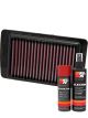 K&N Air Filter PL-1608 + Aerosol Recharge Kit