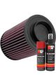 K&N Air Filter PL-8007 + Aerosol Recharge Kit