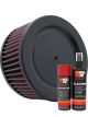 K&N Air Filter RE-0380 + Aerosol Recharge Kit