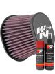 K&N Air Filter RE-0961 + Aerosol Recharge Kit