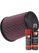K&N Air Filter RF-1015 + Aerosol Recharge Kit