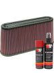 K&N Air Filter RF-1050 + Aerosol Recharge Kit