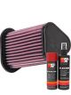K&N Air Filter RO-6518 + Aerosol Recharge Kit