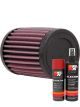 K&N Air Filter RU-0160 + Aerosol Recharge Kit