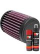 K&N Air Filter RU-0200 + Aerosol Recharge Kit