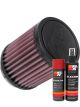K&N Air Filter RU-0800 + Aerosol Recharge Kit