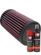 K&N Air Filter RU-0820 + Aerosol Recharge Kit