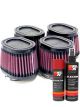 K&N Air Filter RU-0984 + Aerosol Recharge Kit