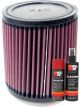 K&N Air Filter RU-1000 + Aerosol Recharge Kit
