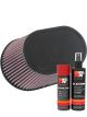K&N Air Filter RU-1001 + Aerosol Recharge Kit