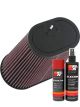 K&N Air Filter RU-1012 + Aerosol Recharge Kit