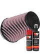 K&N Air Filter RU-1027 + Aerosol Recharge Kit