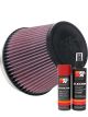 K&N Air Filter RU-1036 + Aerosol Recharge Kit