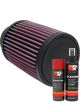K&N Air Filter RU-1460 + Aerosol Recharge Kit