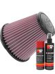 K&N Air Filter RU-1637 + Aerosol Recharge Kit