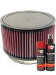 K&N Air Filter RU-1850 + Aerosol Recharge Kit