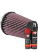 K&N Air Filter RU-2600 + Aerosol Recharge Kit