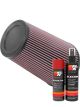 K&N Air Filter RU-2815 + Aerosol Recharge Kit