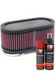 K&N Air Filter RU-2970 + Aerosol Recharge Kit