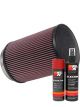 K&N Air Filter RU-3020 + Aerosol Recharge Kit